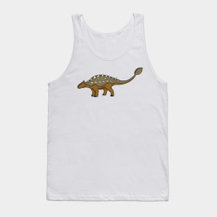 Ankylosaurus armoured dinosaur illustration Tank Top